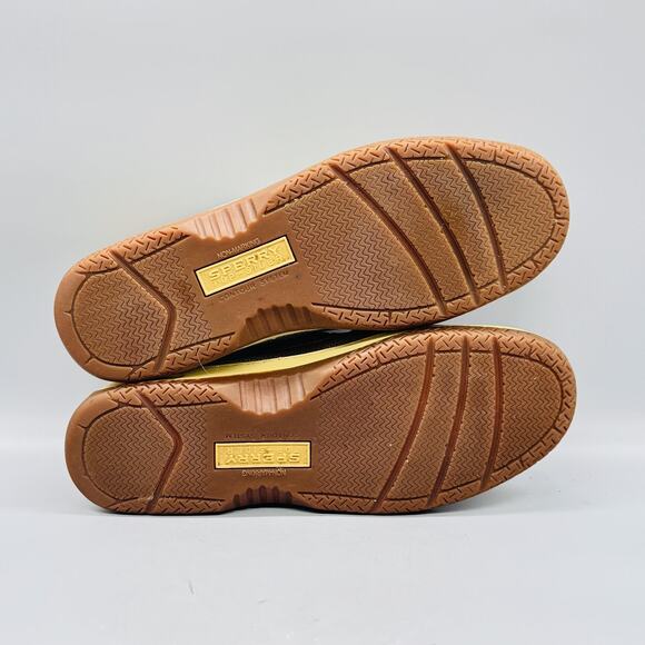 Sperry Shoes Mens 12 Beige Leather Top Sider Boat Deck Moc Toe Casual Comfort - Picture 8 of 11
